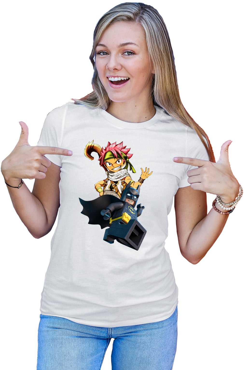 Tricou dama Fairy Tail Batman Anime Manga