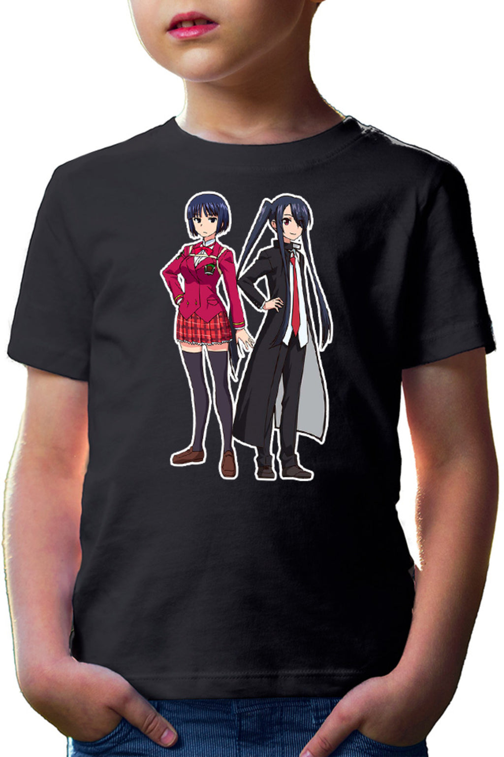 Tricou copii UQ Holder Kuroumaru Orte School Uniform Anime Girl