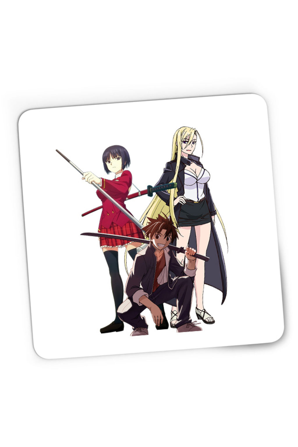 Mousepad Gaming UQ Holder Touta McDowell Orta Katana Sci-fi Anime School, 21x19 cm