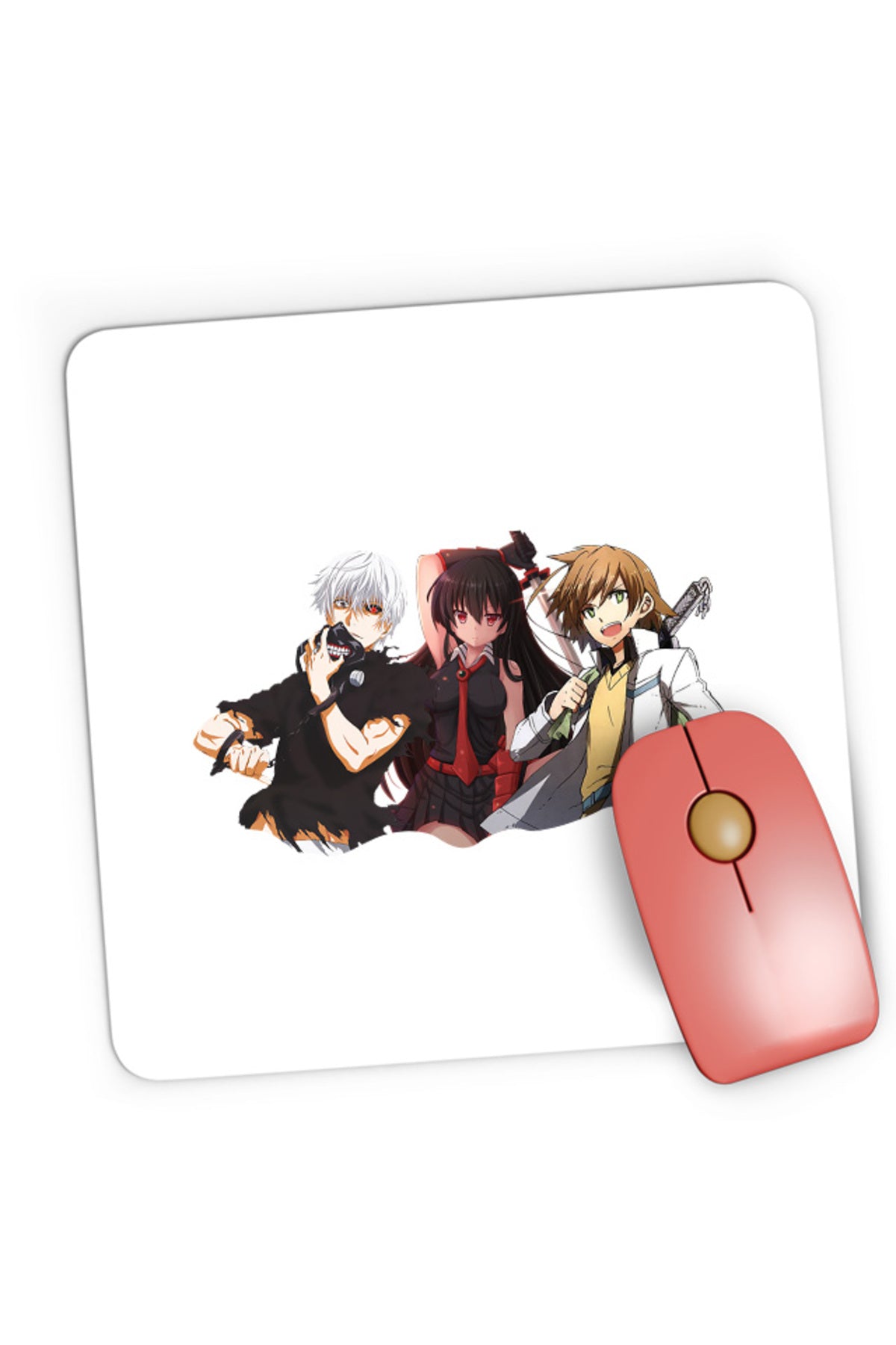 Mousepad Gaming Akame ga kill Tokyo Ghoul Assassins Vampire Paranormal, 21x19 cm
