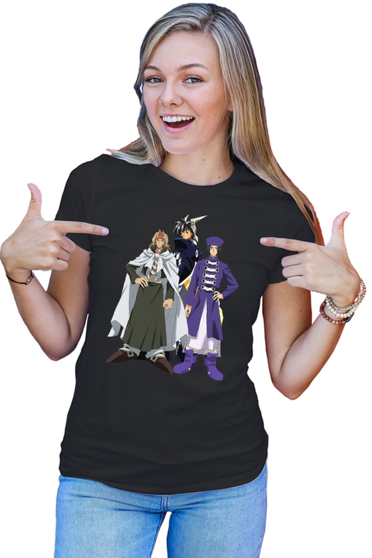 Tricou dama Hoshin Engi Chuuou Hiko Taikoubou God Manga Ryu Fujisaki Fantasy