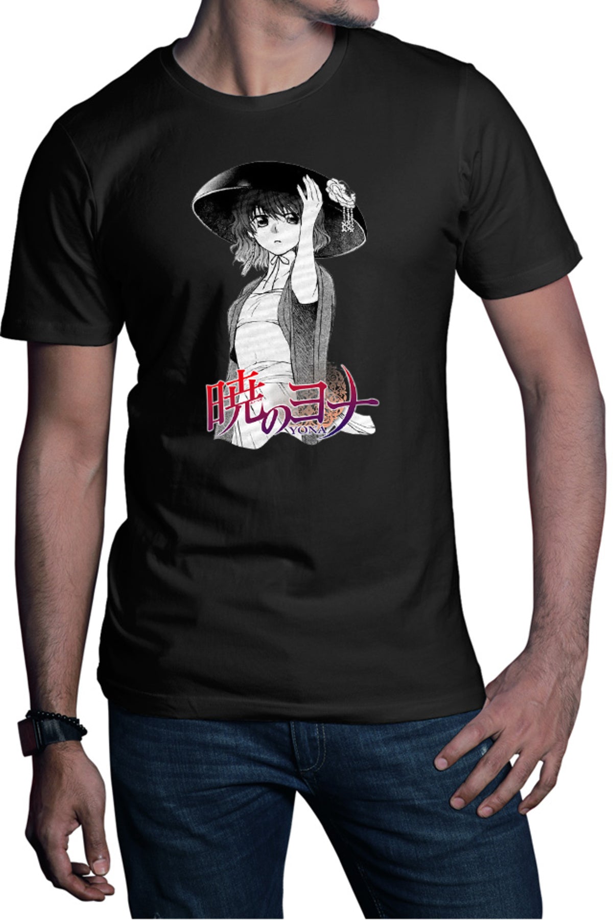 Tricou barbati Yona of the Dawn Manga Animeuri Hat Flower Yona