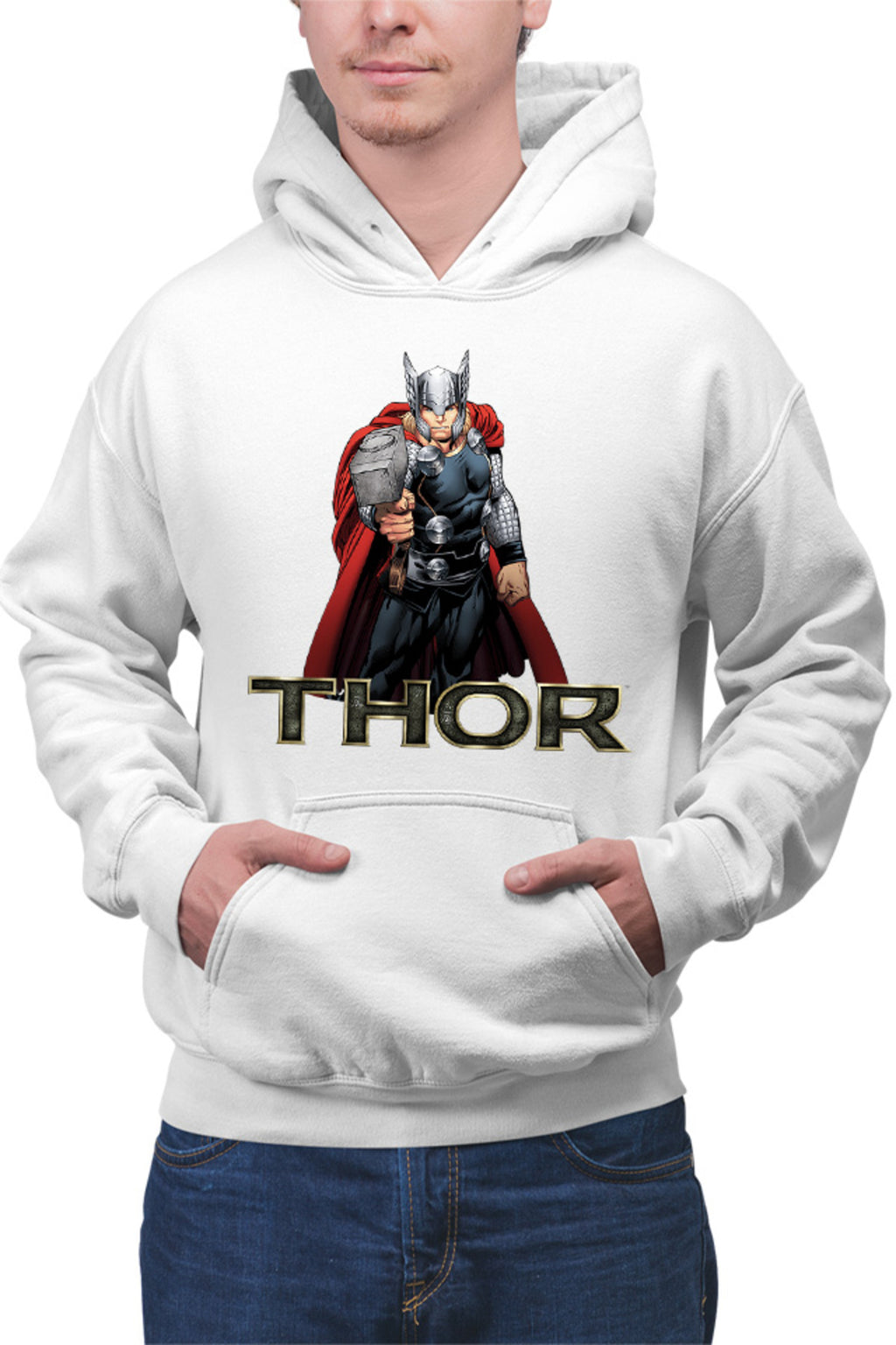 Hanorac barbati Thor Logo Hammer Avangers Universe Hero Gods Earth