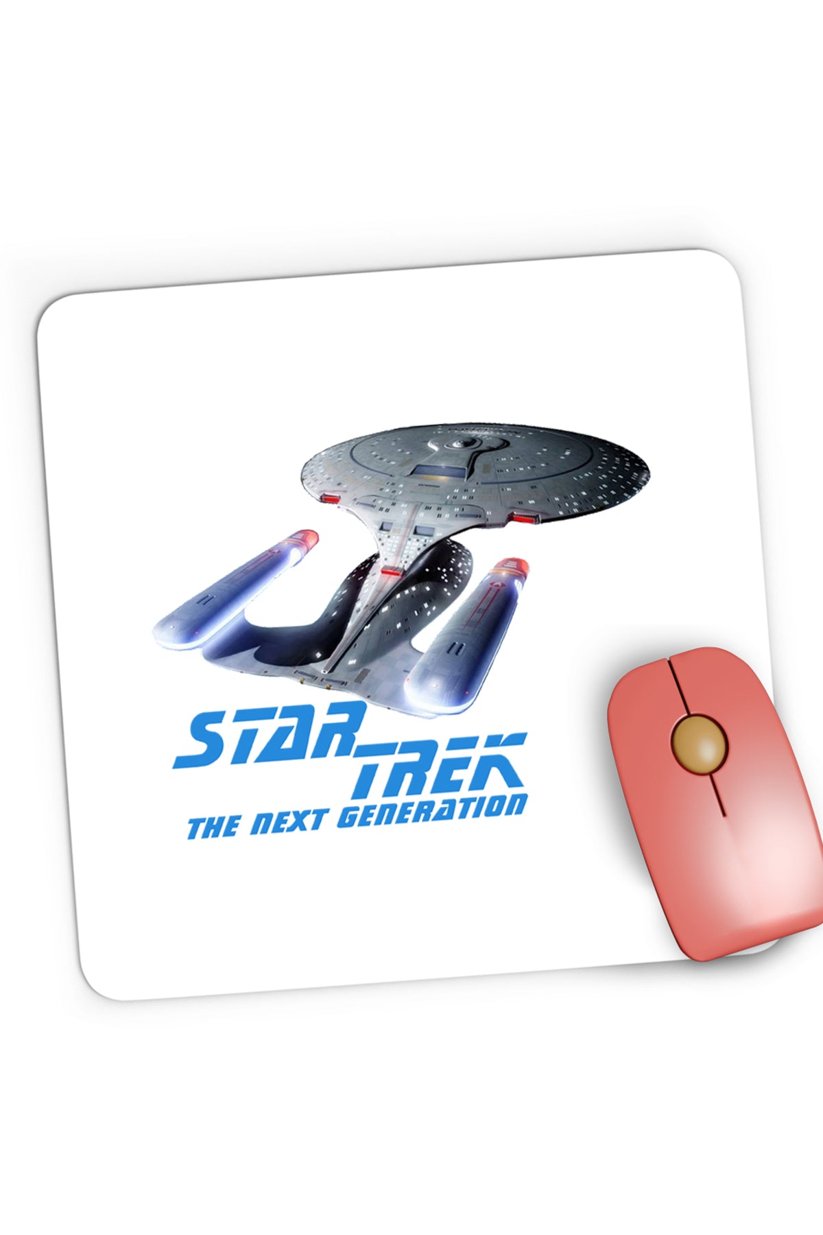 Mousepad Gaming Star Trek The Next Generation Enterprise Adventure, 21x19 cm