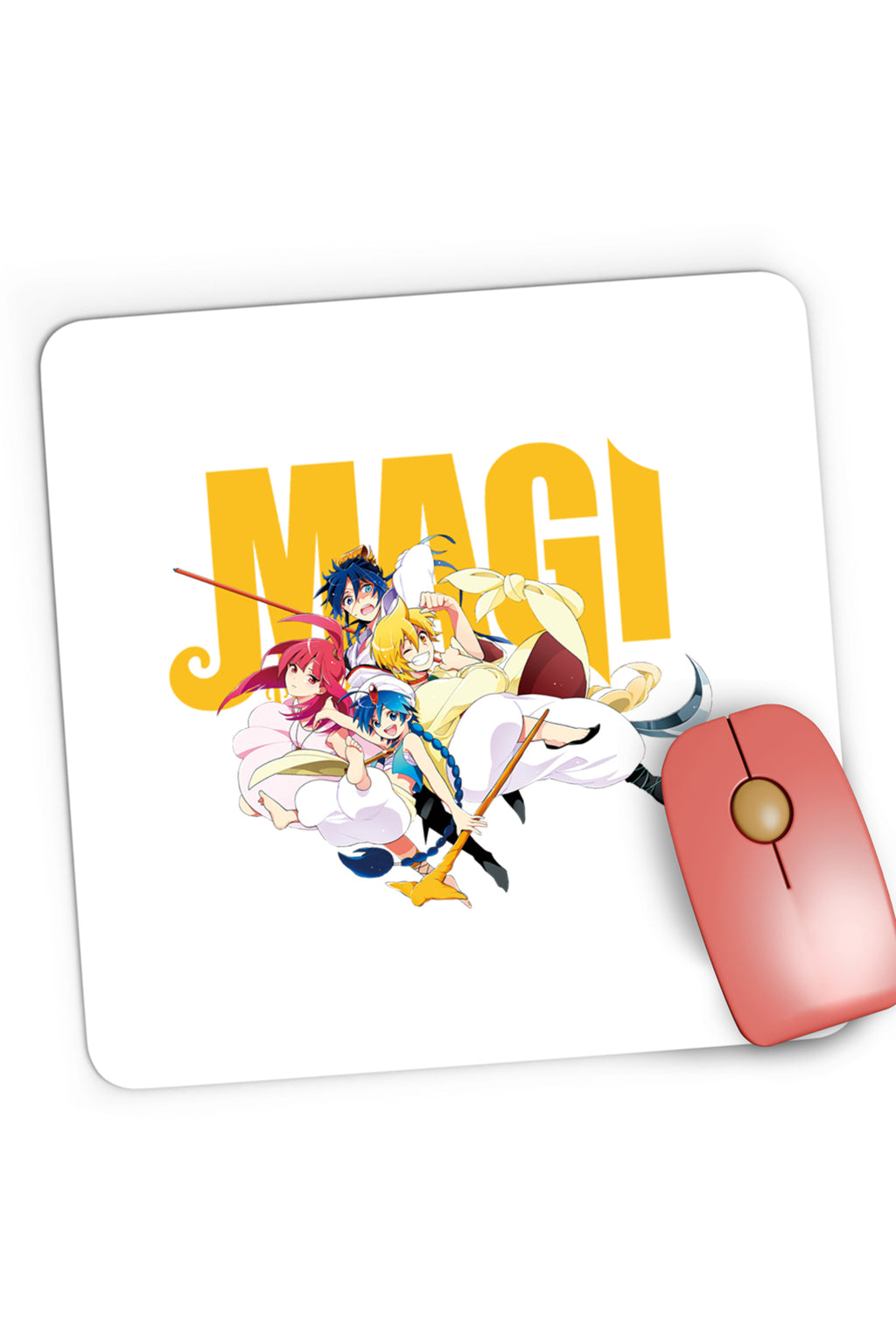 Mousepad Gaming Magi The Labyrinth of Magic Protagonists Group Weapon Pose, 21x19 cm
