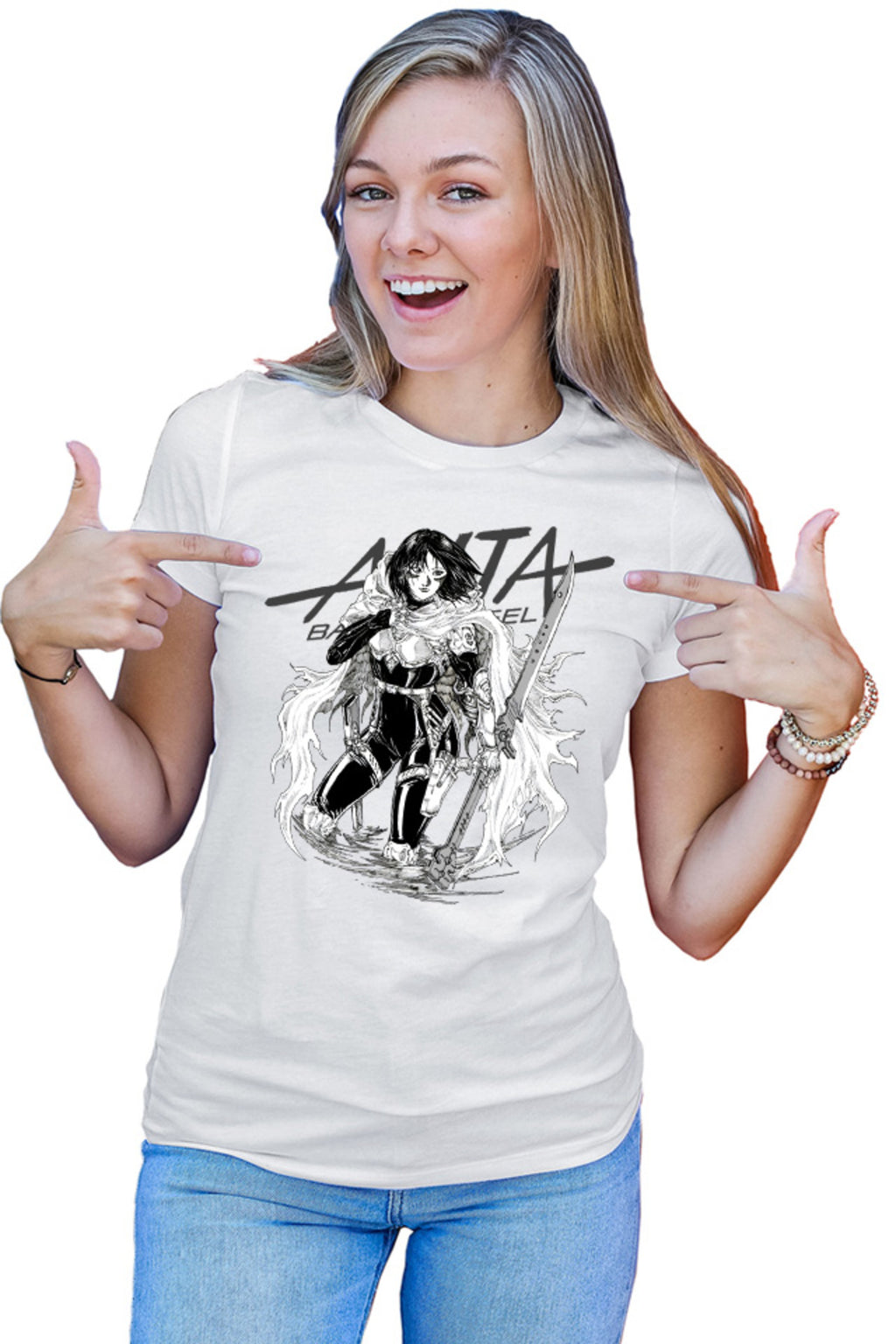 Tricou dama Battle Angel Alita Gally Armor Fight Anime Kage