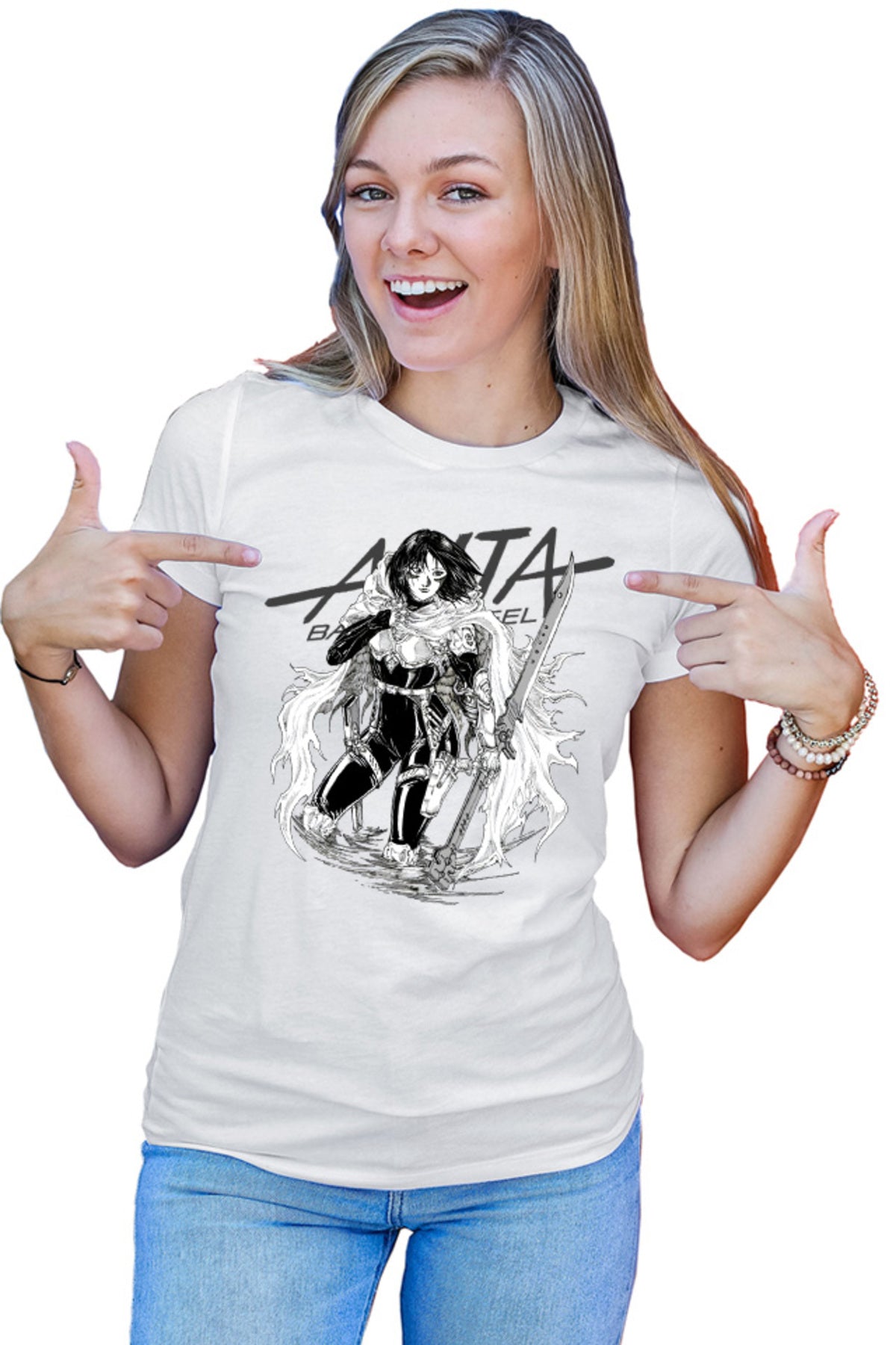 Tricou dama Battle Angel Alita Gally Armor Fight Anime Kage