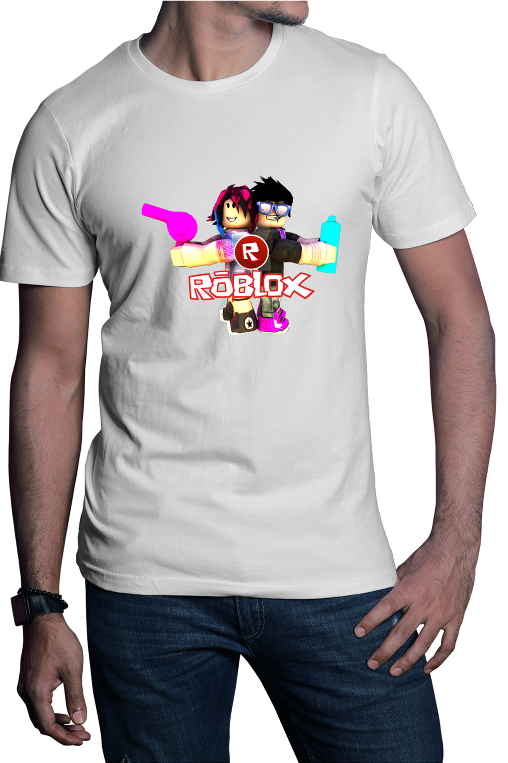 Tricou barbati Roblox Avatar Hero Player Robux