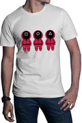Tricou barbati Squid Game Chibi Concelor Testers Strategy