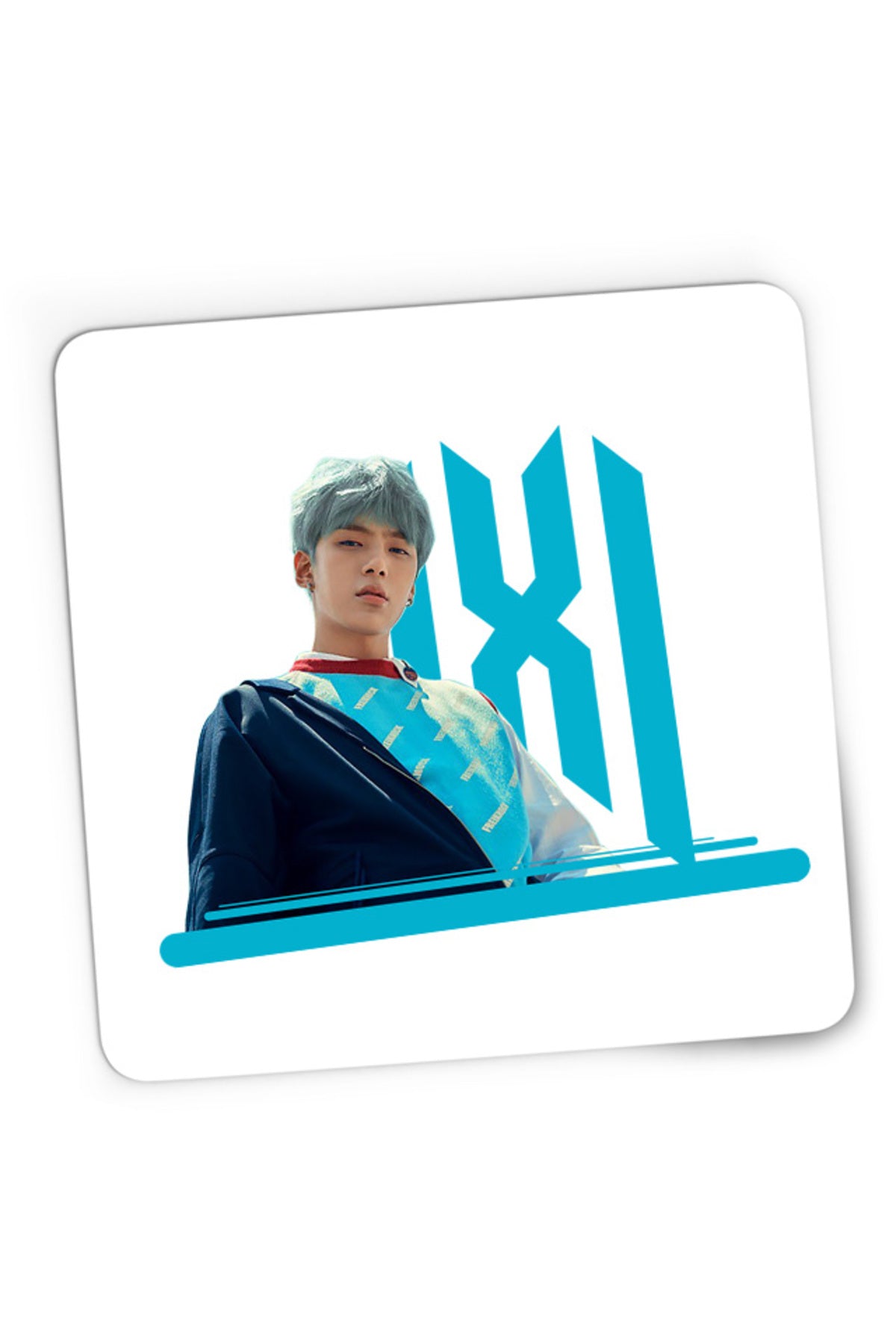 Mousepad Gaming Monsta X Logo Wonho Joohoney Dance Concert, 21x19 cm