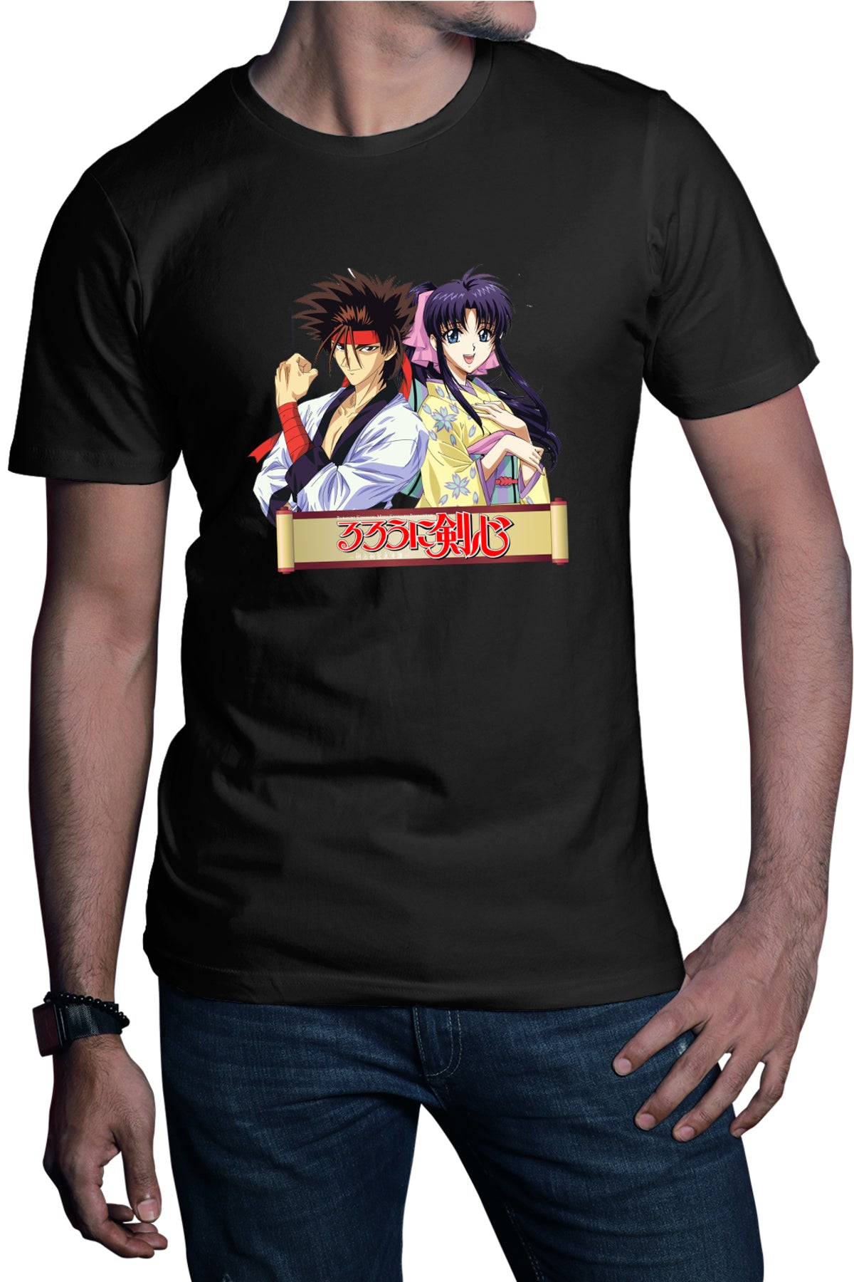 Tricou barbati Rurouni Sanosuke Kaori Nobuhiro Watsuki