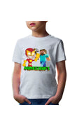 Tricou copii The Flash Minecraft Steve Super Hero