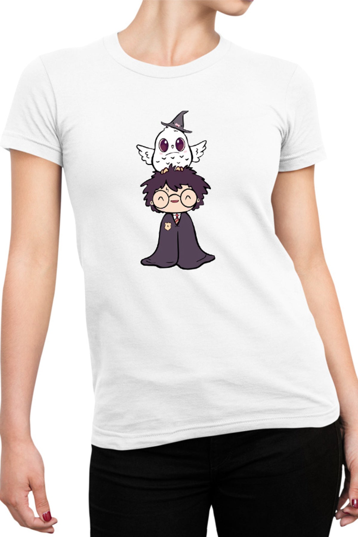 Tricou dama Harry Potter Order Movies Stone Red Owl Cape