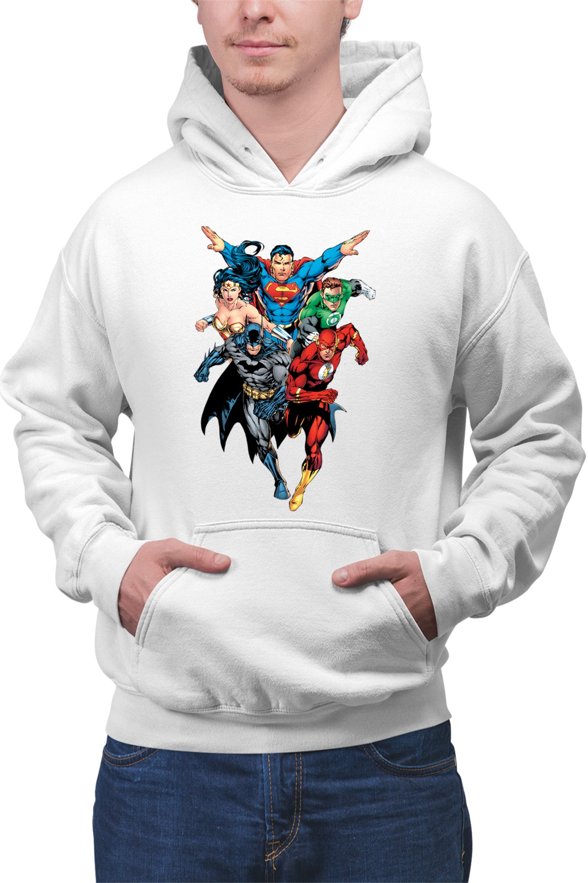 Hanorac barbati The Flash Superman Batman Wonder Women