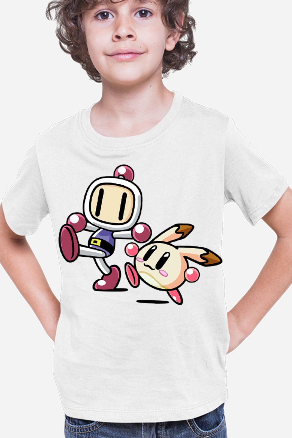 Tricou copii Bomberman Kirby Game Arcade 2D