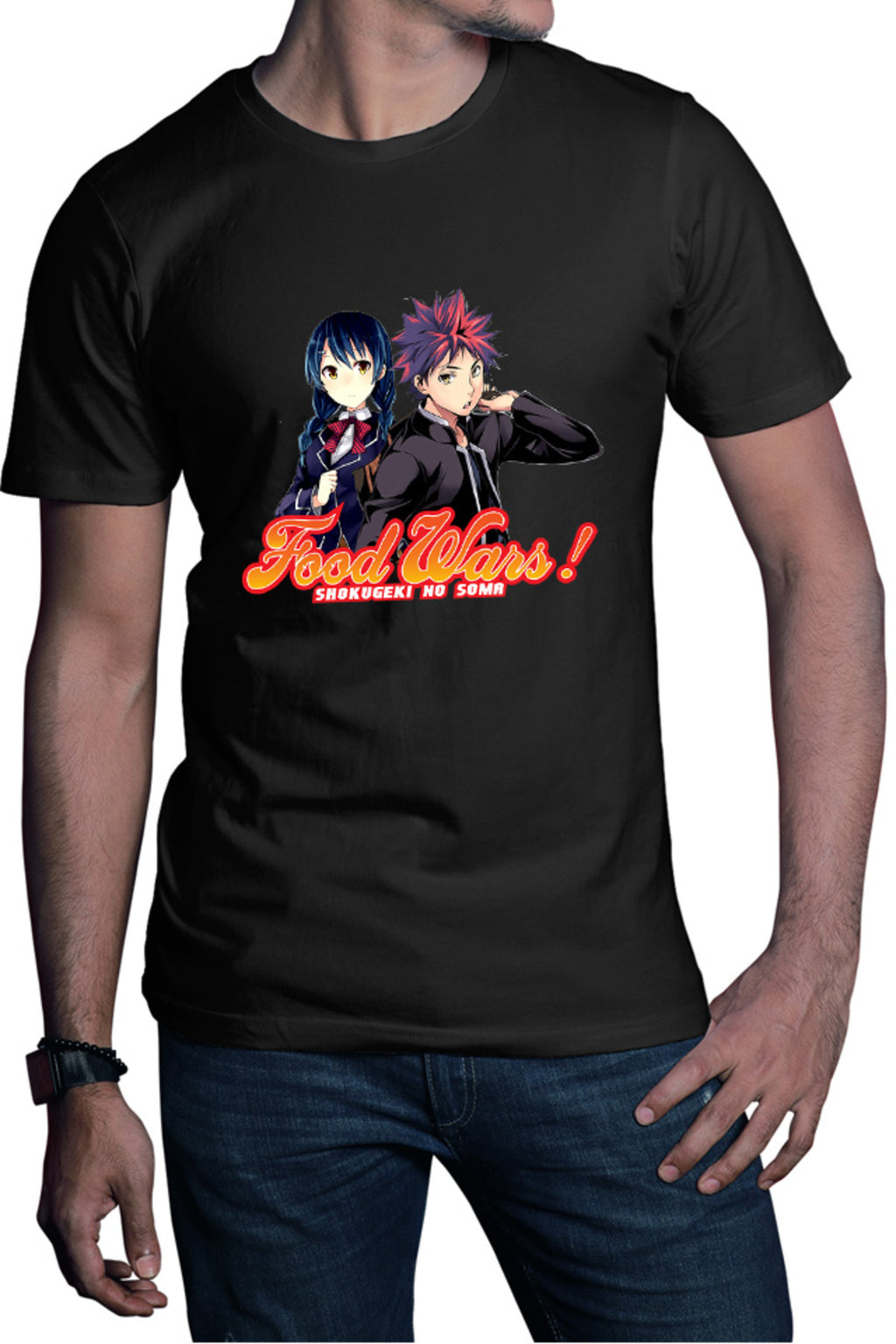 Tricou barbati Food Wars Souma Megumi School Competition