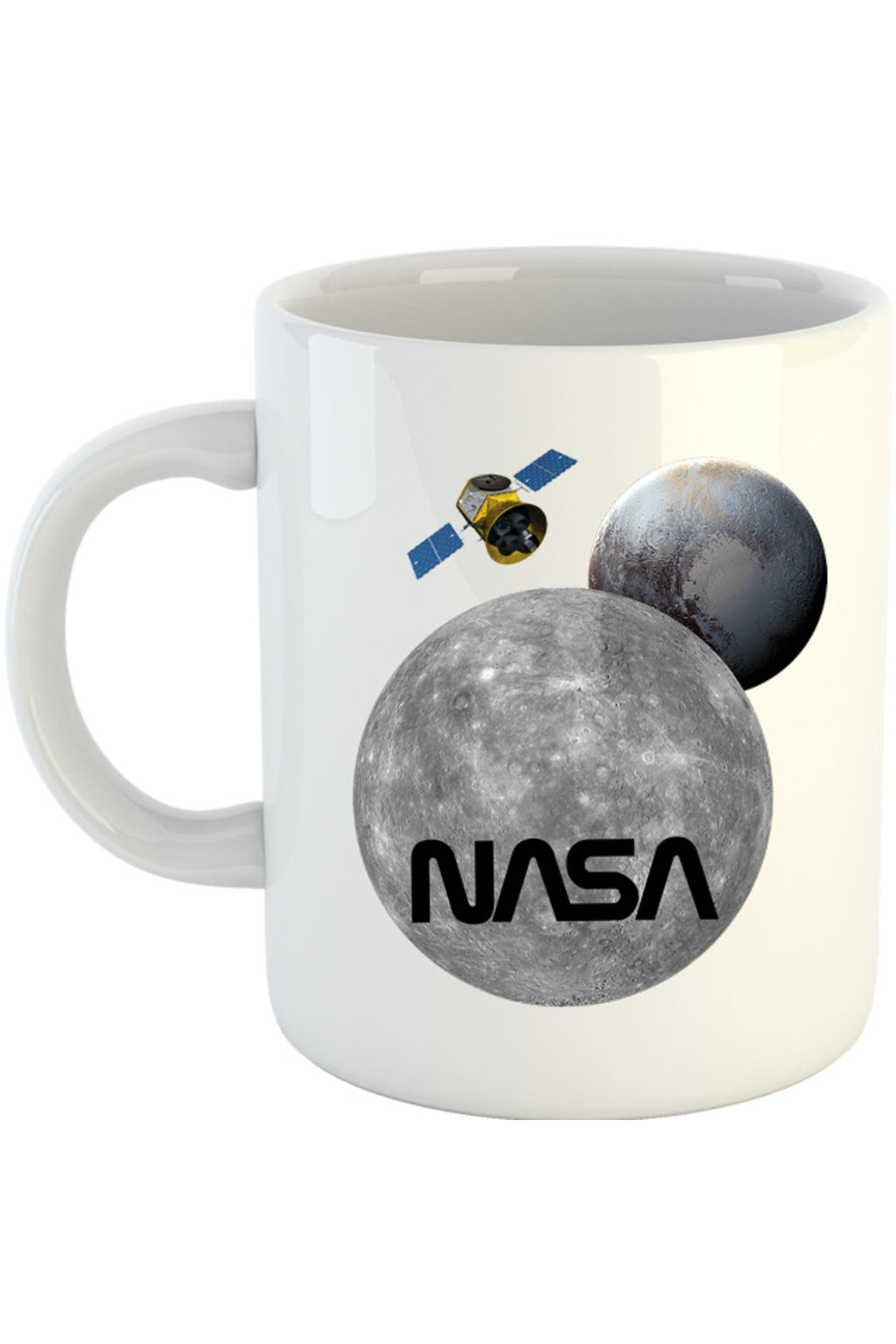 Cana NASA Moon Pluto Space Ship, alba, 330 ml