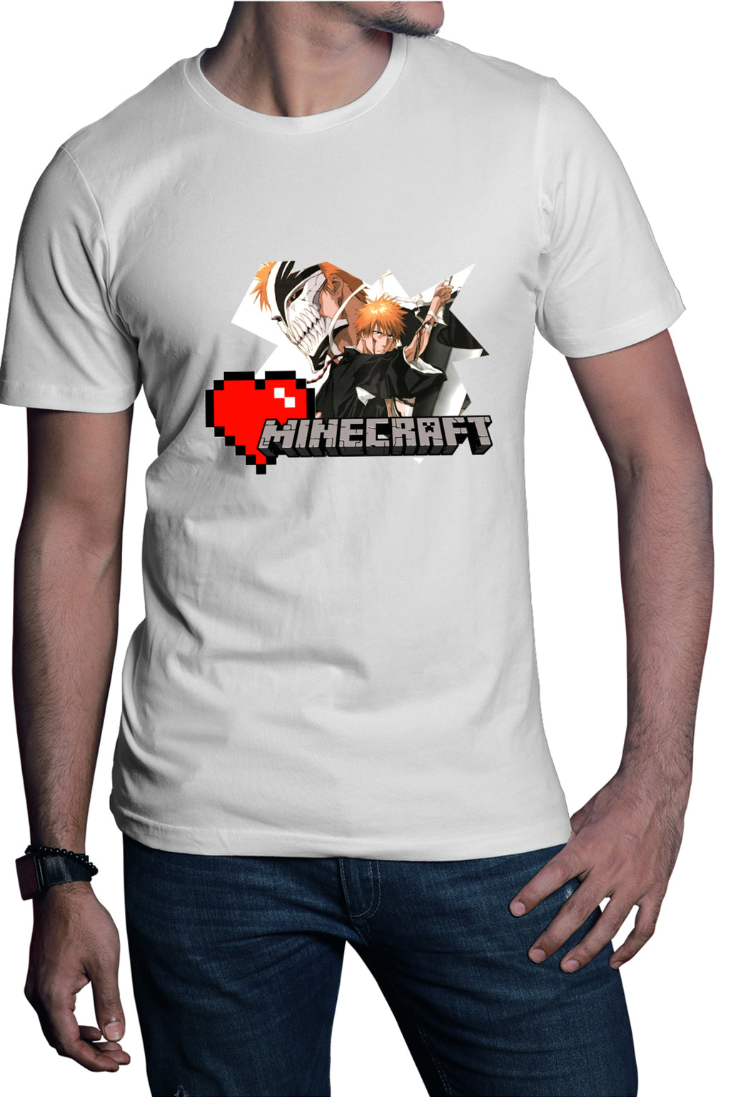 Tricou barbati Bleach Ichigo Minecraft Legendary Player