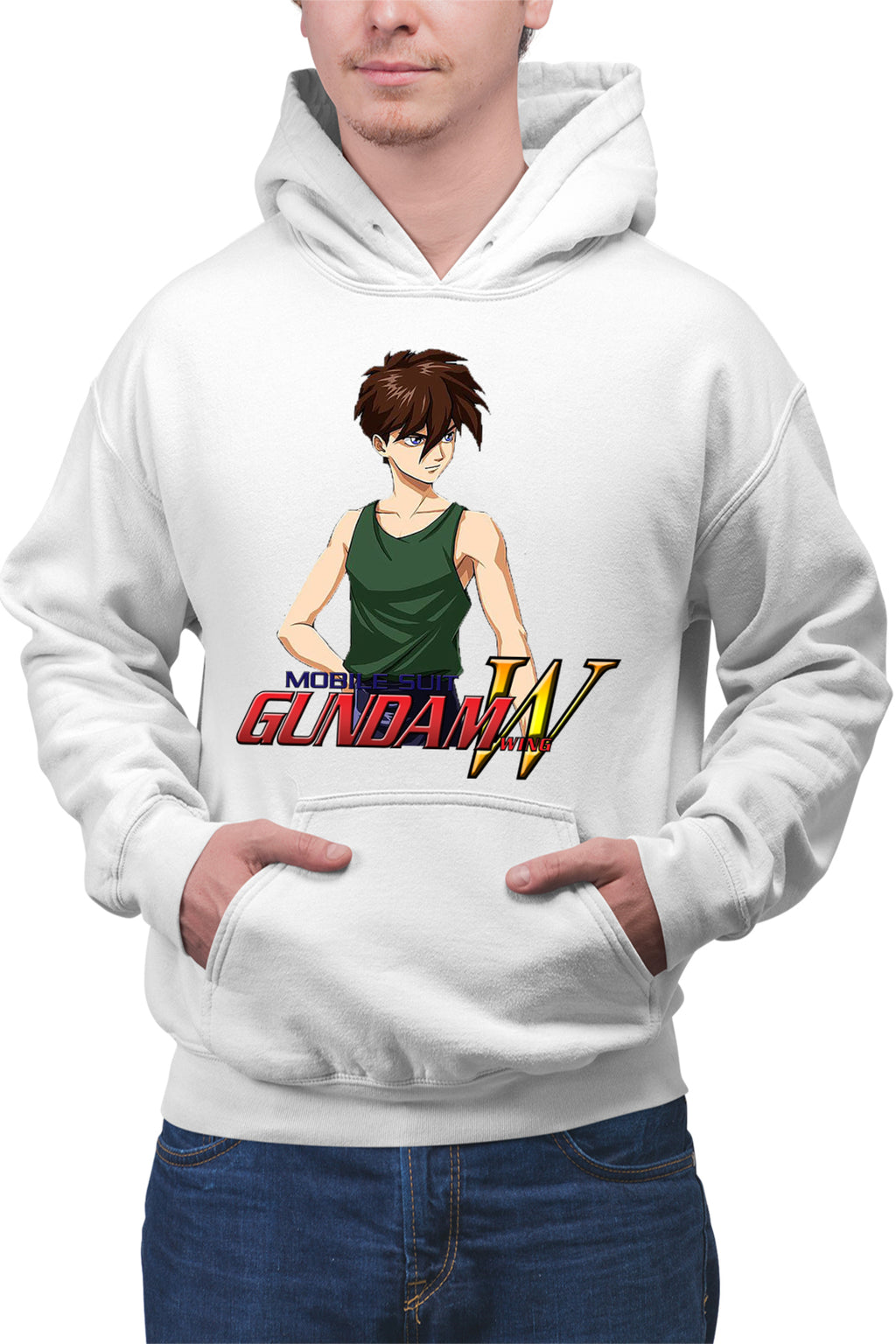 Hanorac barbati dam Wing Heero Angry Guy Anime Eater