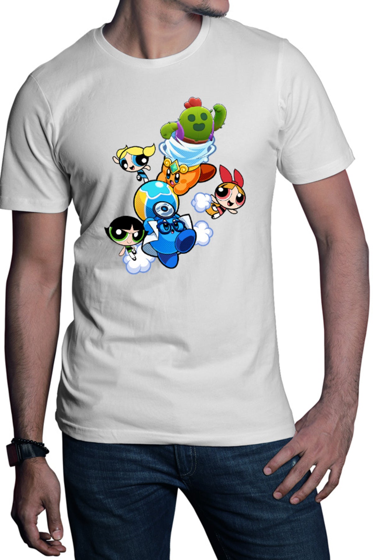 Tricou barbati Brawl Stars Happy Tank Powerpuff Girls Pokemon Weather