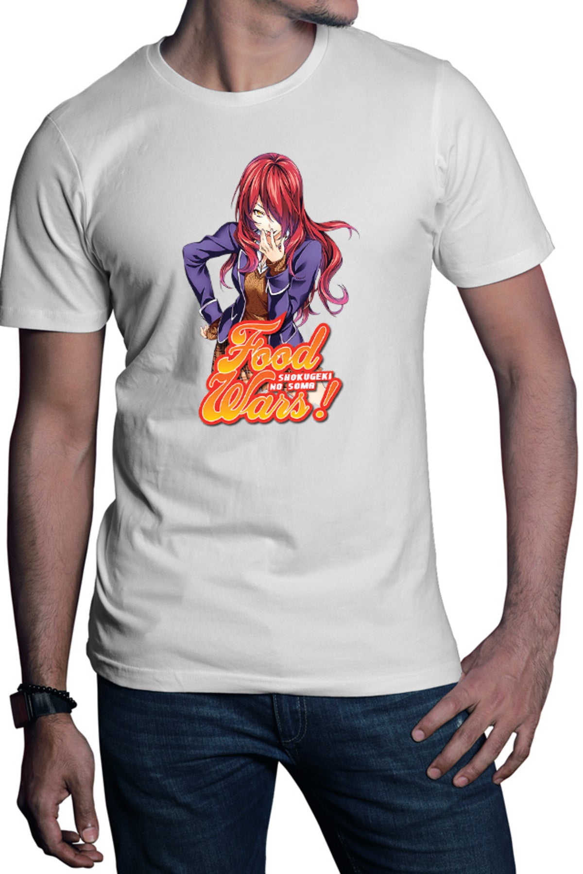 Tricou barbati Food Wars Kobayashi Rindou School Uniform