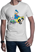 Tricou barbati Donald Duck Powerpuff Girls Bubble Paw Power Husky Dog