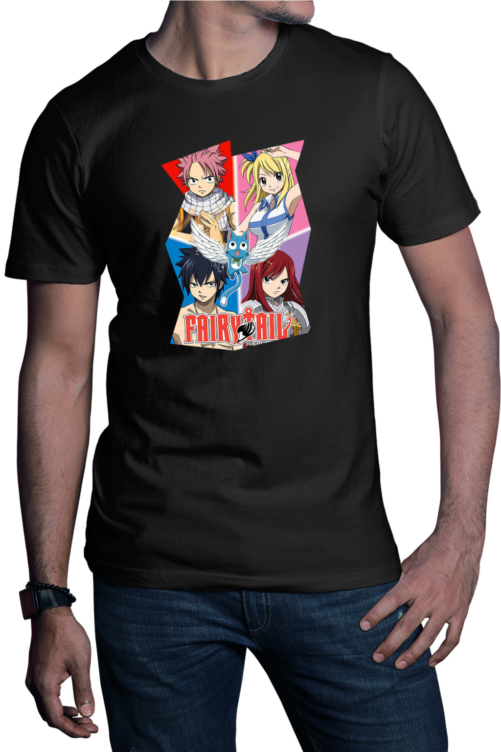 Tricou barbati Fairy Tail Dream Team Gang Cool Hero