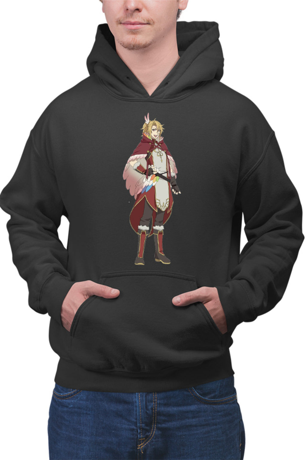 Hanorac barbati Rising of the Shield Hero Motoyasu Polearm Weapon Otaku Knight