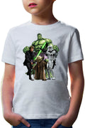 Tricou copii Star Wars Luke Skywalker Incredible Hulk Jedi Yoda