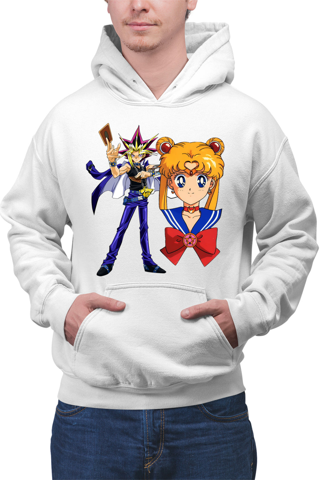 Hanorac barbati Yu Gi Oh Mutou Sailor Moon Duel Links Anime