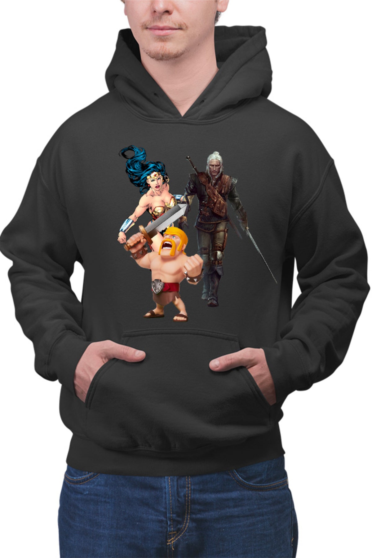 Hanorac barbati Clash of Clans Witcher Wonder Woman Infantry