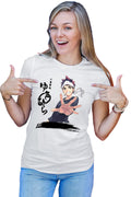 Tricou dama Food Wars Soma Hiragana Signature Horror