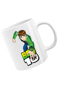 Cana Ben 10 Logo Comedy Action Sci-fi Monsters Fight, alba, 330 ml
