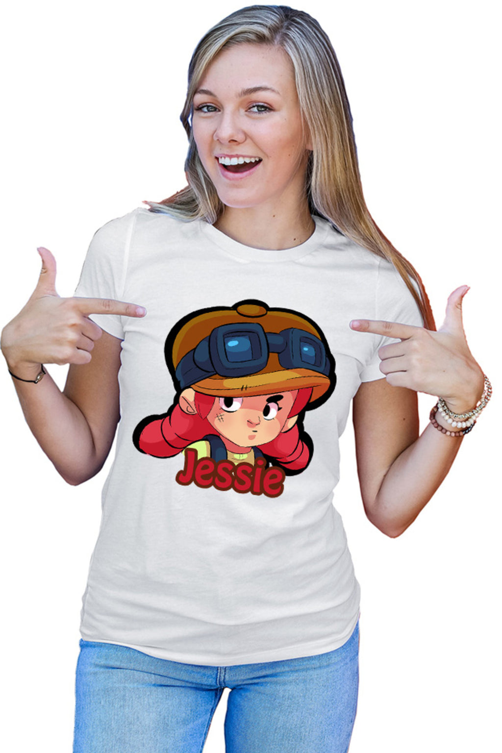 Tricou dama Brawl Stars Jessie Automatic Ponytails Supercell