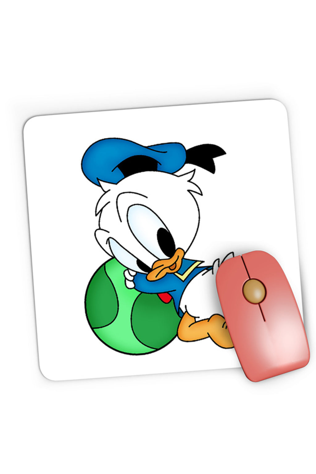 Mousepad Gaming Donald Duck Kid Chibi Duckling Ball Play, 21x19 cm