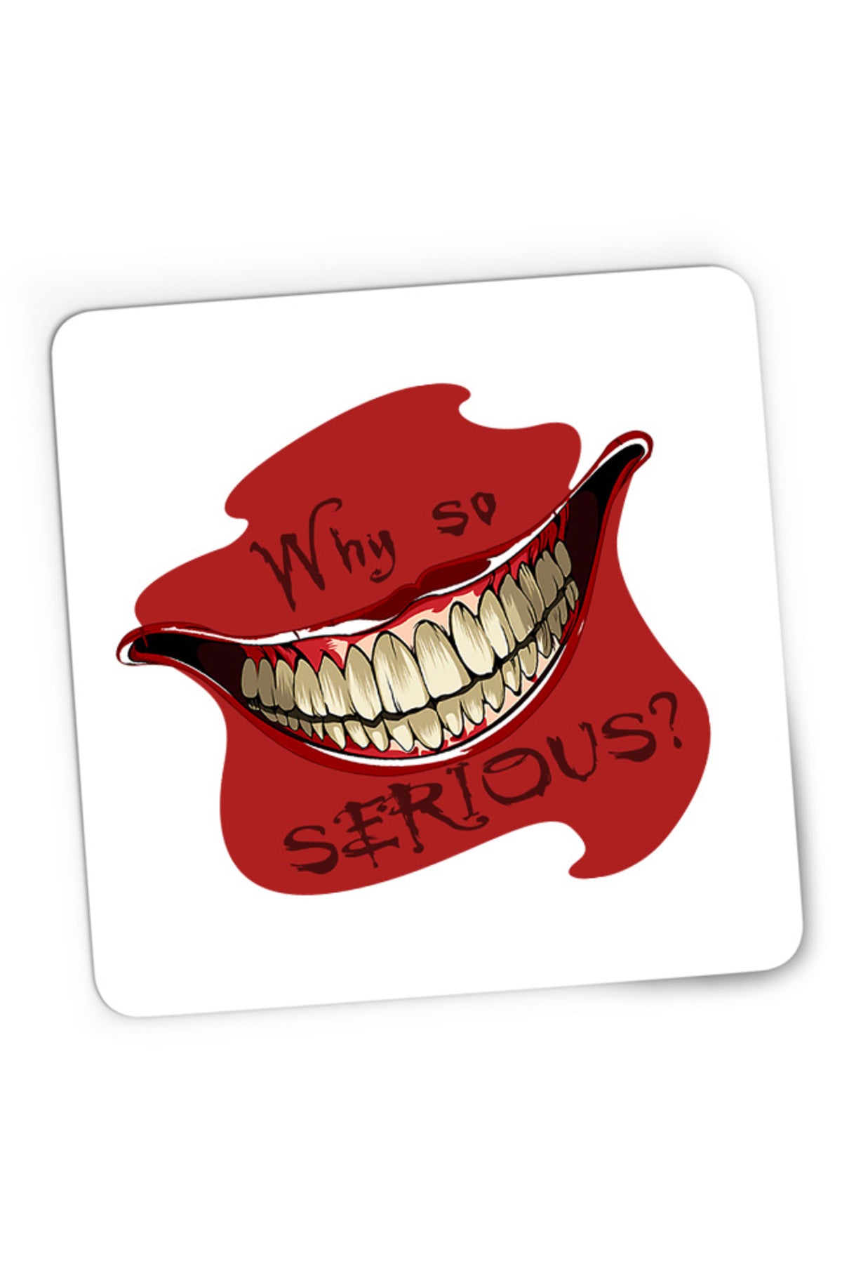 Mousepad Gaming Joker Why Serious Smile Horror, 21x19 cm