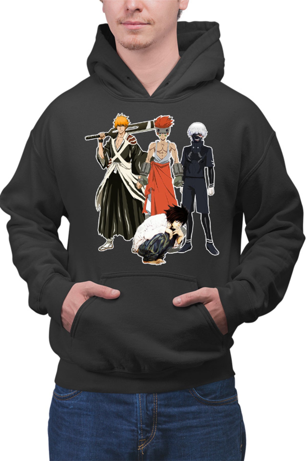 Hanorac barbati Hoshin Engi Nataku Ichigo Bleach Kaneki Tokyo Ghoul Death Note