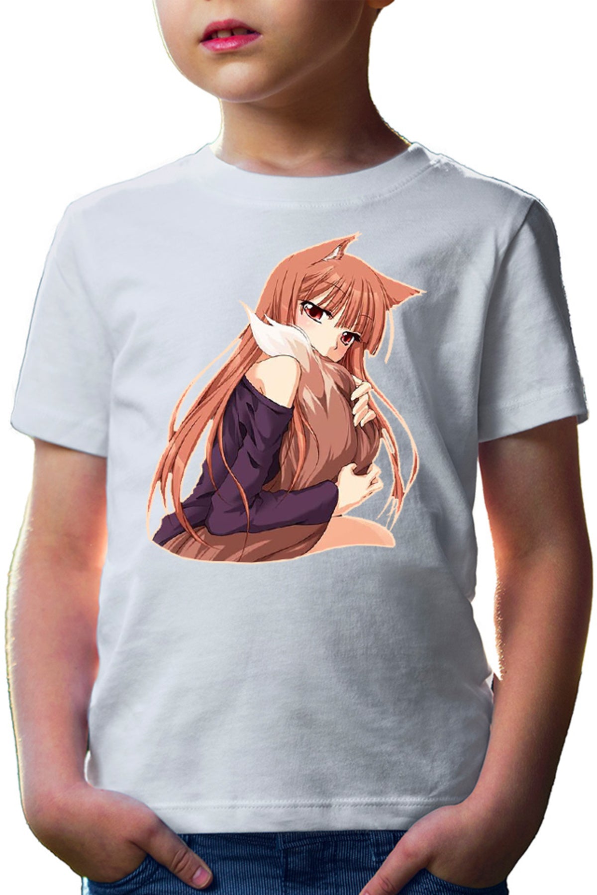 Tricou copii Spice And Wolf Holo Furry Fluffy Tail Nom