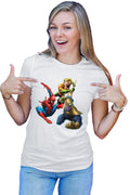 Tricou dama Spiderman Aquaman Thanos Save Earth