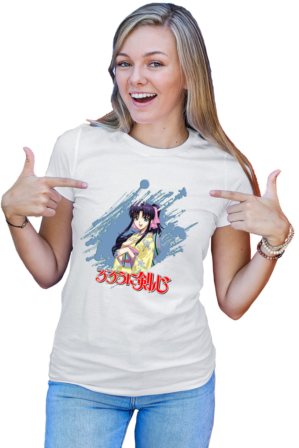 Tricou dama Rurouni Kenshin Kaori Brush Himura Shonen
