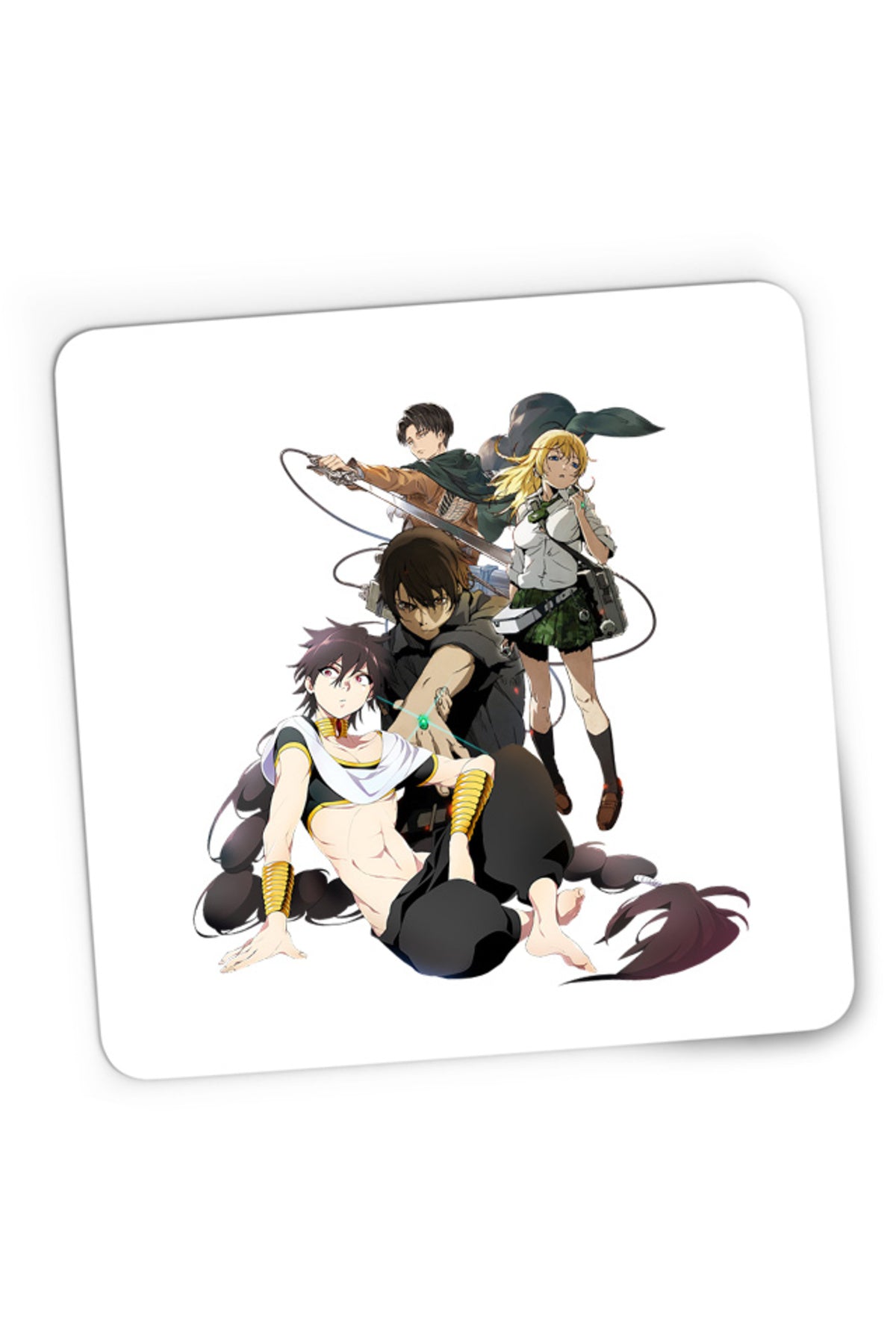 Mousepad Gaming Btooom! Ryouta Himiko Magi Judal AOT Levi Magic Fantasy, 21x19 cm