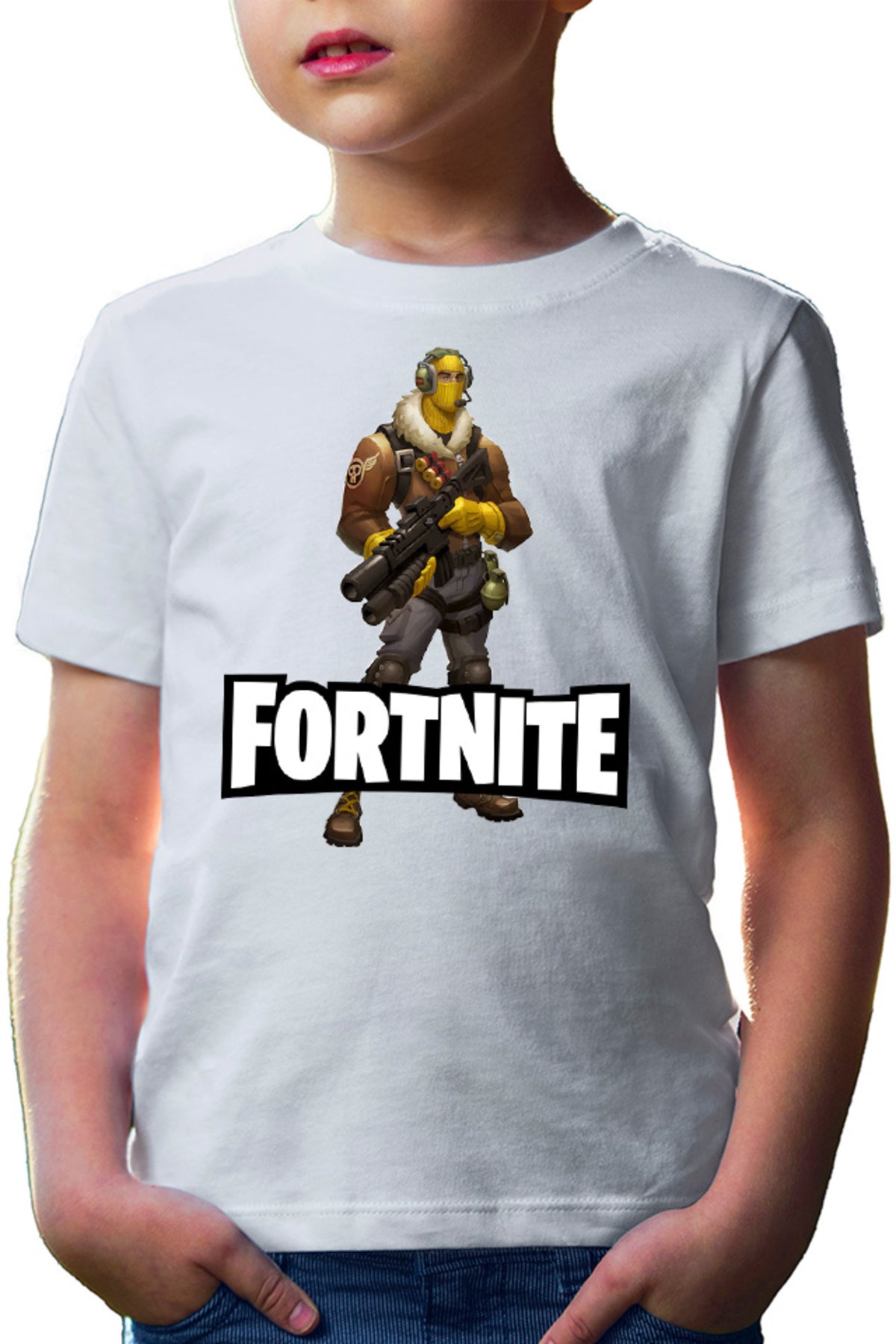 Tricou copii Fortnite Mask Male Arena Zone Gameplay Pro