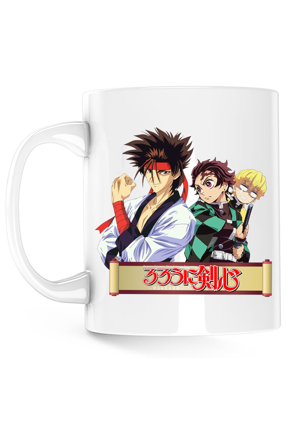 Cana Rurouni Kenshin Sanosuke Tanjiro Zenitsu Scared, alba, 330 ml