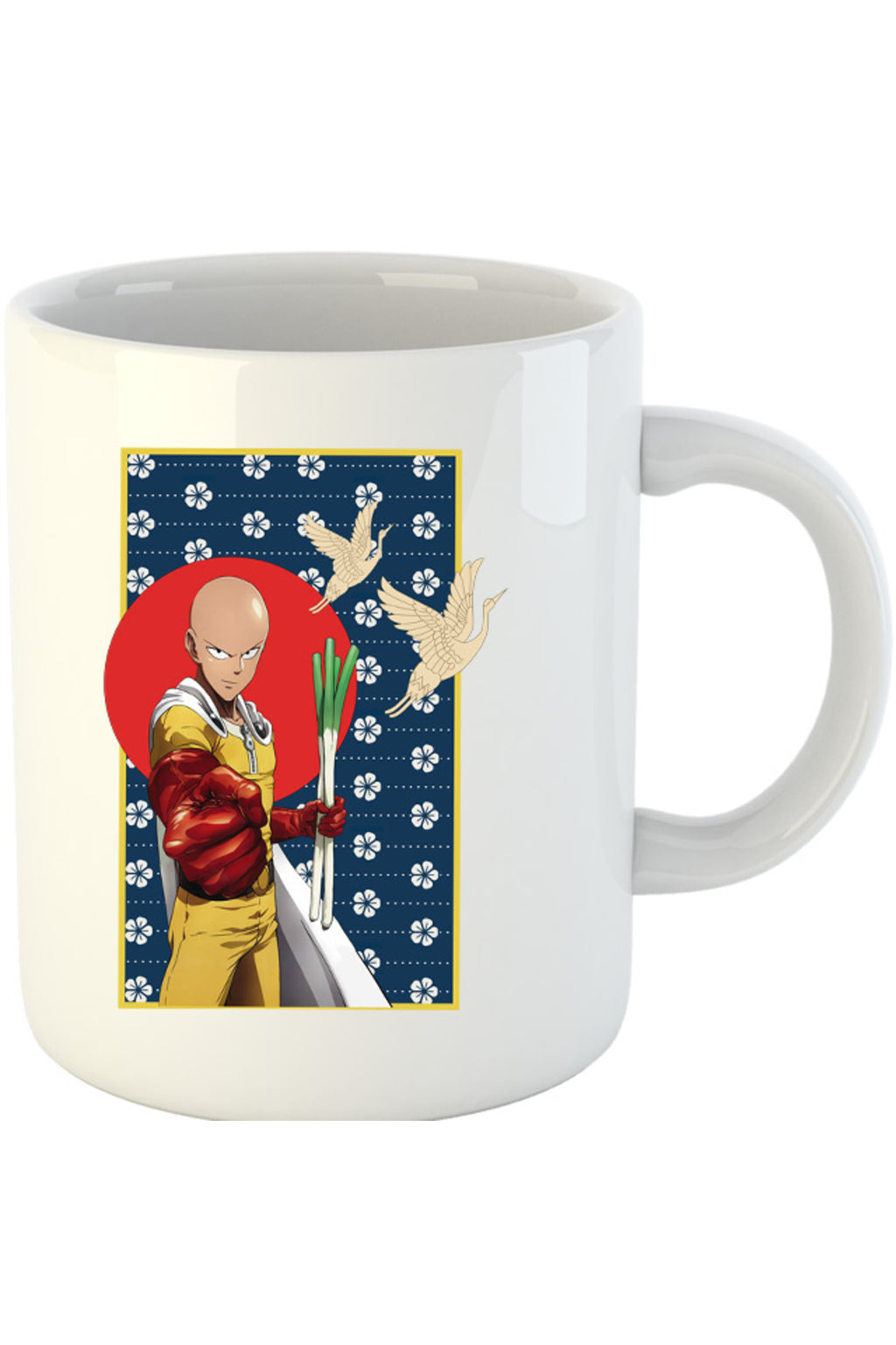 Cana One-Punch Man Japanese Pattern Flag Bird, alba, 330 ml