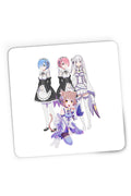 Mousepad Gaming Re zero REM RAM Emilia Felix Cat Waifu Yandere Doki Doki, 21x19 cm