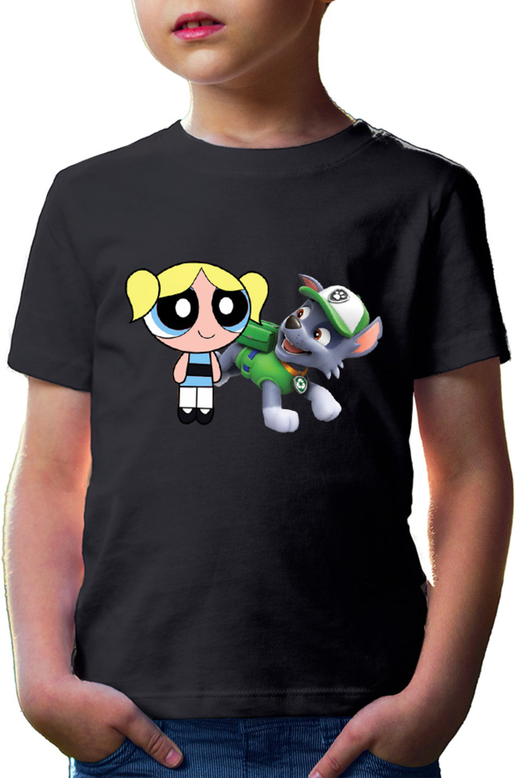 Tricou copii The Powerpuff Girls Bubble Paw Patrol Happy