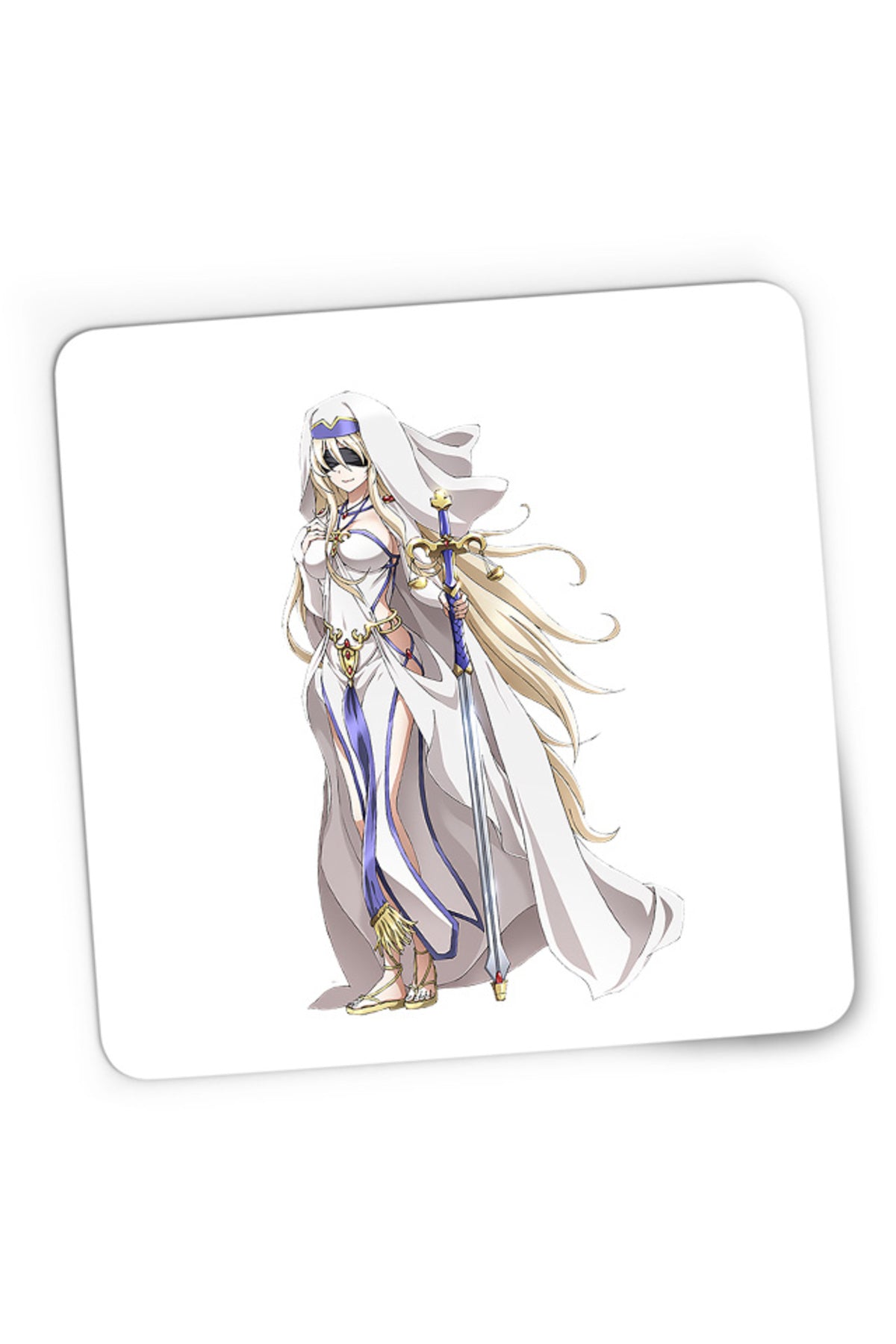 Mousepad Gaming Goblin Slayer Onna Shinkan Church Nun Bishoujo Beautiful Mage, 21x19 cm