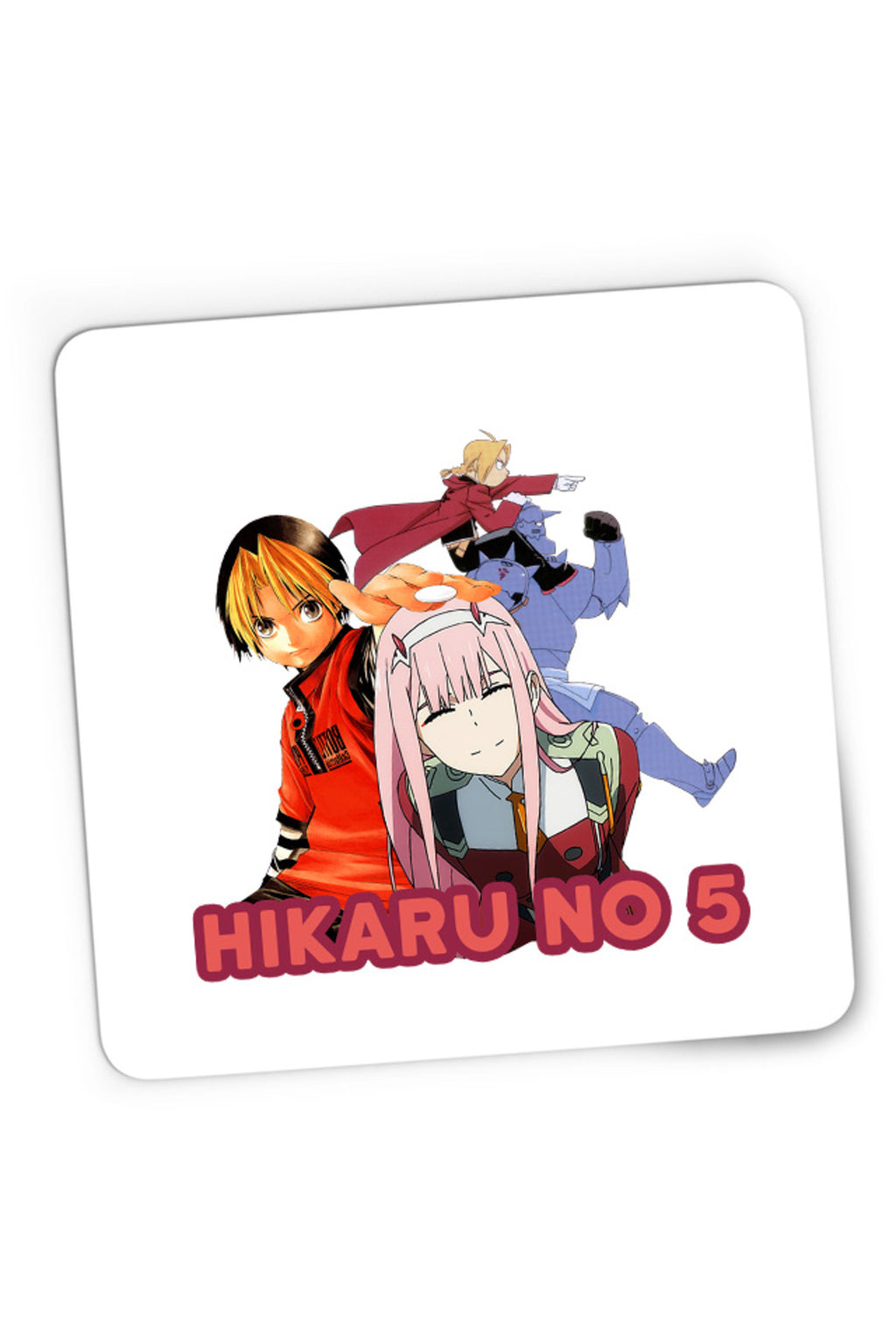 Mousepad Gaming Hikaru no Go Darling in the FranXX Zero Two Full Metal Alchemist, 21x19 cm