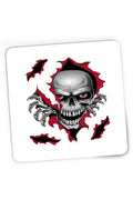 Mousepad Gaming Predator Biker Skull Logo Motor Skeleton, 21x19 cm