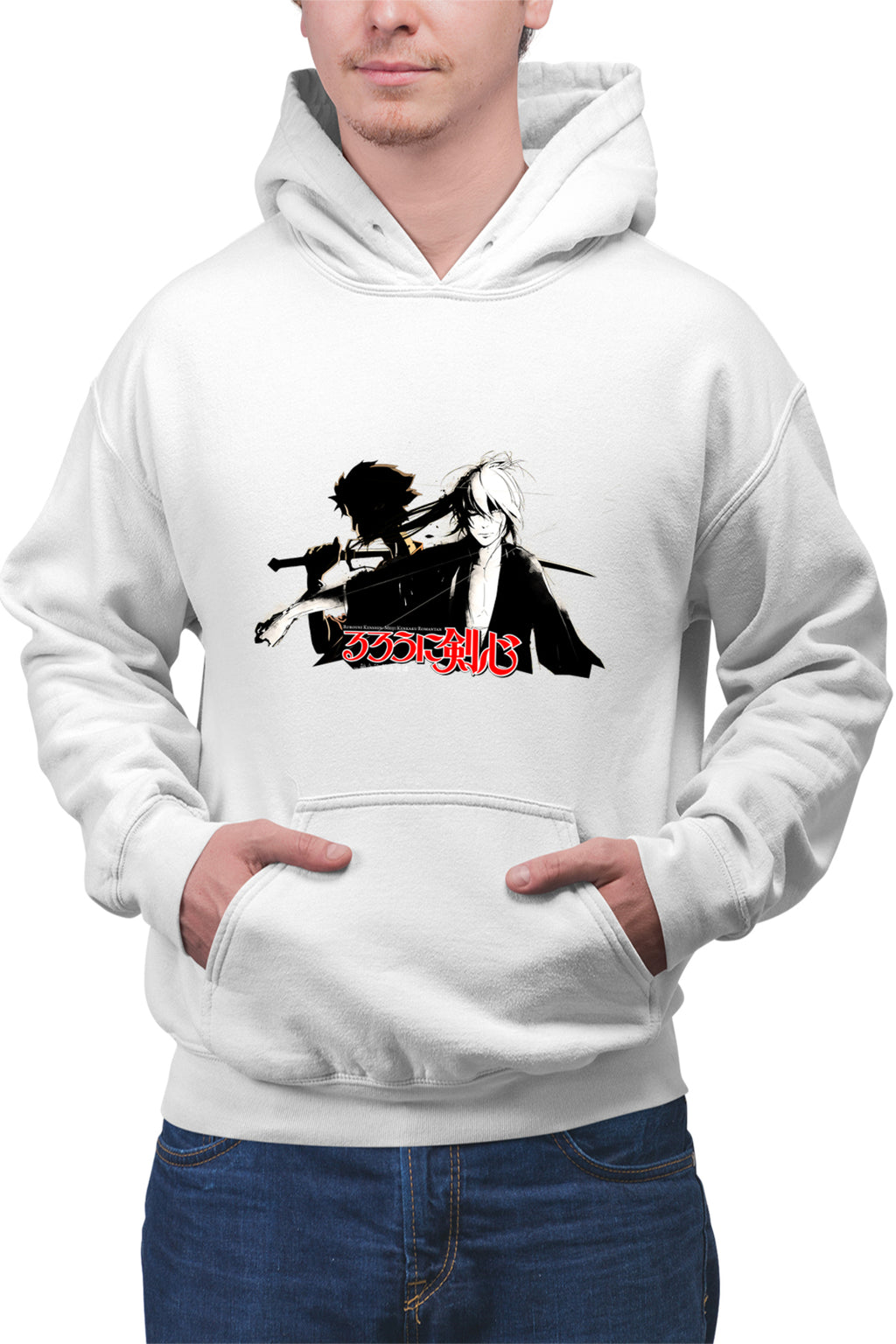 Hanorac barbati Rurouni Kenshin Anime Cute Mugen Contrast